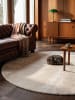 KADIMA DESIGN Rundteppich Uni Antirutsch weich wohnlich Wohnzimmer Schlafzimmer in Beige