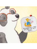 Mr. & Mrs. Panda Untersetzer Bauingenieur Held mit Spruch in Weiß