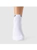 SMILODOX Damen Sneaker Socken 3er Set in Weiß