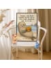 Mr. & Mrs. Panda Wandposter Robbe Pommes Design mit Spruch in Weiß