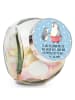 Mr. & Mrs. Panda Bonbonglas Pinguin mit Kind mit Spruch in Blau Pastell
