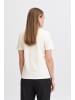 ICHI T-shirt IHCAMINO Regular fit in Cloud Dancer w. Pink Yarrow