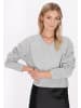 DreiMaster Klassik Damen Pullover in Grau Melange