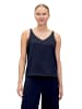 Vera Mont Satin-Bluse mit V-Ausschnitt in Night Sky
