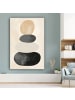 OnlyWow Leinwand Bilder Taupe