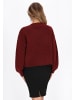 faina Women Sweater in wine red