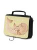 Mr. & Mrs. Panda Waschtasche Robbe Liegen ohne Spruch in Gelb Pastell
