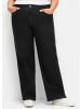 sheego Weite Jeans in black denim
