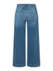 More & More verkürzte, weite Jeans in middle blue denim