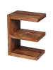 FineBuy Beistelltisch in Braun / Sheesham / 30x45x60