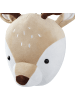 Beliani Wandobjekt BAMBI in Beige/Weiß/Braun - (W) 23 x (H) 30 x (L) 10 cm