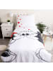 JERRY FABRICS Disney Minnie Maus in Love Partner Bettwäsche Micky 140x200 + 70x90 cm