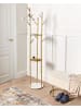Beliani Kleiderständer RALTSON in Gold/Weiß - (W) 31 x (H) 175 x (L) 31 cm