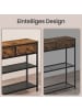 SONGMICS Konsolentisch Bellah in Vintage-Braun - (B)30 x (H)78.7 x (T)76.7 cm
