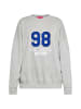 Swirly Damen Sweatshirt in Hellgrau Melange