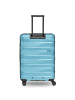 Bergpfeil Travel 4-Rollen Trolley M 66 cm mit Dehnfalte in glacier blue metallic