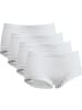 Con-ta Baumwolle, Feinripp Taillenslip 4er-Pack in weiß