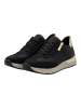 rieker Sneaker in Schwarz/Gold