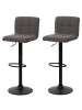 MCW 2er-Set Barhocker G87, Dunkelgrau