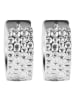 Adeliás Damen Ohrringe – Klappcreole aus 925 Silber in silber