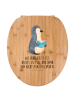 Mr. & Mrs. Panda WC Sitz Pinguin Buch mit Spruch in Braun