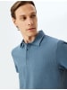 KOTON TSHIRT SS POLO in Blau