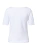 More & More klassisches Basic-Kurzarmshirt in white