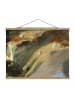 WALLART Stoffbild - Gustav Klimt - Bewegtes Wasser in Creme-Beige