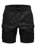 Humy Sweat Bermuda Shorts Casual mit Cargo-Taschen A&S in Schwarz