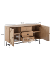 FineBuy Sideboard in Braun / Spanplatte / 140x40x80