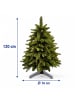 relaxdays Künstlicher Weihnachtsbaum in Grün - 120 cm