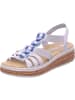 rieker Keilsandaletten in fog/silver