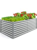 COSTWAY Hochbeet Metall in Grau