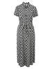 Heine Druckkleid in schwarz-ecru