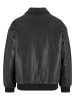 Urban Classics Urban Classics Synthetic Leather Blouson in black
