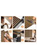 relaxdays 4 x Akustikpaneele in Natur - (B)60 x (H)120 cm
