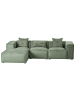 Beliani 3-Sitzer Sofa DOLVA in Grün/Schwarz - (W) 294 x (H) 72 x (L) 170 cm