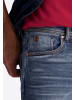 Timezone Jeans Gerade Regular Fit Reißverschluss Unifarben in Blau