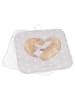 Mr. & Mrs. Panda Potholder Otter Herz ohne Spruch in Grau Pastell