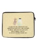 Mr. & Mrs. Panda Notebook Tasche Maus Sterne mit Spruch in Gelb Pastell