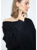 SASSYCLASSY Oversize Strick-Pullover in Schwarz