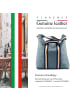 Florence Cityrucksack Leder, Canvas ca. 43cm breit ca. 39cm hoch