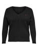 ONLY Carmakoma Strickpullover in Black