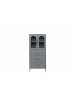 ebuy24 Vitrinenschrank LaPaz Hellgrau 70 x 35 cm