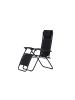 ebuy24 Liegestuhl Vulcano Schwarz 2er Set