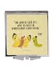 Mr. & Mrs. Panda Schminkspiegel Raupe Schmetterling mit Spruch in Gelb Pastell
