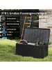 COSTWAY Gartenbox 378L HDPE in Schwarz