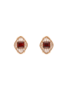 NAEMI Women Earrings in Rose Gold Red