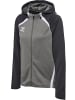 Hummel Reißverschluss Jacke Daumenlöcher Hmllead Damen in STEEL GRAY/ASPHALT