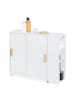 relaxdays Nischenschrank in Weiß/ Natur - (B)19,5 x (H)62 x (T)64 cm